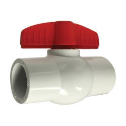 940294 Ball Valve, 1/2 in Nominal, Slip x Slip, 150 psi at 73 deg F Pressure, PVC Body - GetHydraulics.com