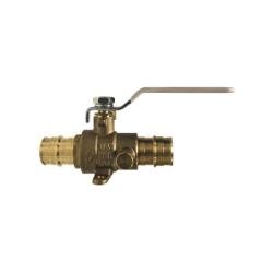 945622LF Cold Expansion Ball Valve with Waste Drain and Drop Ear, 3/4 in Nominal - GetHydraulics.com