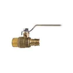 945632LF Cold Expansion Ball Valve, 3/4 in Nominal, MNPT x PEX, 400 psi WOG Pressure - GetHydraulics.com