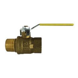 948102T Italian Ball Valve, 3/8 in Nominal, MIP x FIP, 600 psi WOG Pressure, Brass Body - GetHydraulics