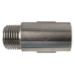949473 1 - Piece Spring Check Valve, 1/2 - in Nominal, MNPT x FNPT, 316 Stainless Steel Body - GetHydraulics.com