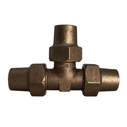 964161616FLLF Pack Joint Union Tee, 1 - in Flare x 1 - in Flare x 1 - in Flare, Lead - Free Bronze - GetHydraulics.com