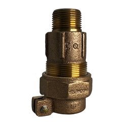 9681616ESLF Pack Joint Adapter, 1 - in MIP x 1 - in Extra - Strong Lead Pack, Lead - Free Bronze - GetHydraulics.com