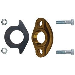 970218 Oval Meter Flange Kit, 2 in FIP, Brass - GetHydraulics.com