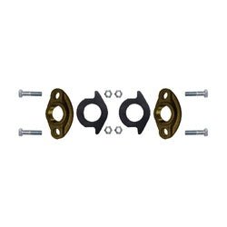 970227 Oval Water Meter Flange Kit, 1 - 1/2 in FIP, Brass - GetHydraulics.com