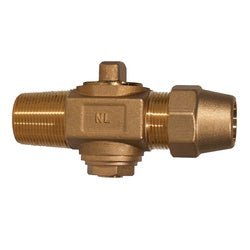 970265 Curb Stop Ball Valve, 1 - in Nominal, MIP x CTS, Lead - Free Bronze - GetHydraulics.com