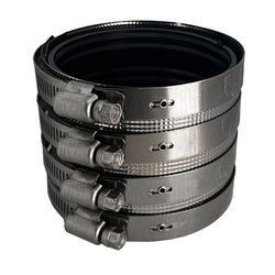 970832 Heavy - Duty 4 - Band No - Hub Coupling, 3 in, Rubber/Stainless Steel - GetHydraulics.com