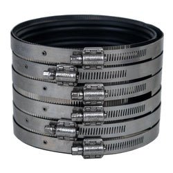 970837 Heavy - Duty 6 - Band No - Hub Coupling, 10 in, Rubber/Stainless Steel - GetHydraulics.com