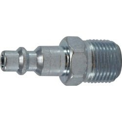 98815 Industrial Interchange Male Plug, 3/8 - in Body, 3/8 - in Male NPT, Steel - GetHydraulics.com