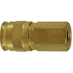 99862 Universal Female Coupler, 1/4 - in Body, 3/8 - in Female NPT, Brass - GetHydraulics.com