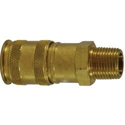 99866 Universal Male Coupler, 3/8 - in Body, 3/8 - in Male NPT, Brass - GetHydraulics.com