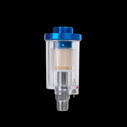 AF1 Air Line Filter, 1/4 in FNPT Inlet, 1/4 in MNPT Outlet, Aluminum, Steel, Copper, Polymer