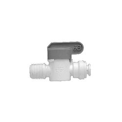 20904P Shut-Off Valve, 1/4 x 1/4 in Nominal, Push-In x MNPT, 170 psi Pressure