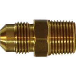 04098-0404 Extra Heavy Adapter, 1/4 in SAE 45 deg Male Flared x 1/4 in Male NPTF, Brass