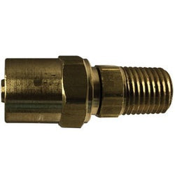 07217-041006 Reusable Swivel, 1/4 in Hose x 3/8 in MNPTF, Brass