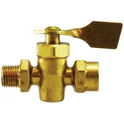 46406M Solid Bottom Fuel Valve, 1/4 x 1/4 in Nominal, MPT x MPT, 30 psi Pressure