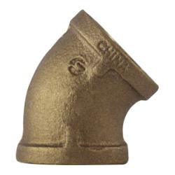 38107-64 45 deg Elbow, 4 in FPT x 4 in FPT, Bronze