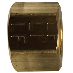 700061-02 Hex Nut, 1/8-in Compression, Brass