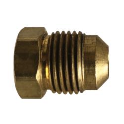 704039-04 Plug, 1/4-in 45-deg Flared, Brass