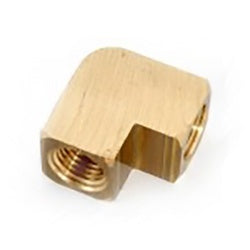 706100-06 Barstock 90-deg Elbow, 3/8-in FPT x 3/8-in FPT, Brass