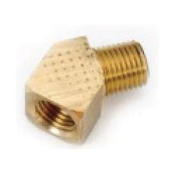 706124-02 45 deg Street Elbow, 1/8 in FPT x 1/8 in MPT, Brass