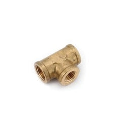706206-060604 Reducing Tee, 3/8 in FPT x 3/8 in FPT x 1/4 in FPT, Brass