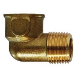 706216-02 90 deg Street Elbow, 1/8 in FIP x 1/8 in MIP, Brass