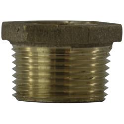 738110-1208 Hex Bushing, 3/4 in MPT x 1/2 in FPT, Bronze