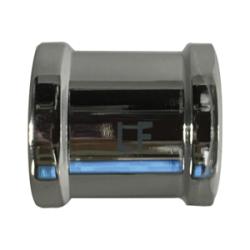 781103-06 Coupling, 3/8 in 3/8 in, Brass, Chrome-Plated