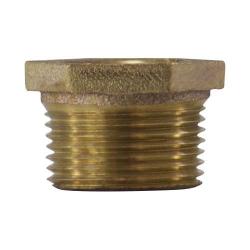 80110-1208 Hex Bushing, 3/4 in MPT x 1/2 in FPT, Brass
