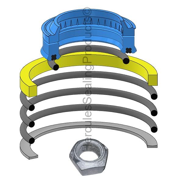 BCK-6589793 Bobcat Hydraulic Cylinder Seal Kit 1-1/2 _ 2-1/4
