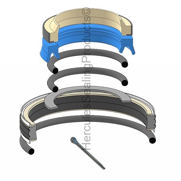 BELL-140575 Bell Hydraulic Cylinder Seal Kit 50 _ 100 mm