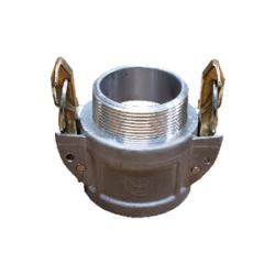 CGBSL-400-A1 Type B Cam and Groove Self-Locking Crimplok Coupler, 4-in Female Cam x 4-in MNPT, Aluminum