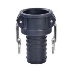 CGC-100-PP Cam and Groove Coupler, 1 in Type C x 1 in Hose Shank, Polypropylene
