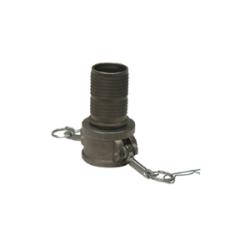 CGC-100CR-SS1 Cam and Groove Crimplok Coupler, 1 in Type C x 1 in Hose Shank, Stainless Steel