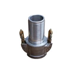 CGCSL-200CR-A1 Type C Cam and Groove Self-Locking Crimplok Coupler, 2-in Female Cam x 2-in Hose Shank, Aluminum