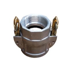 CGDSL-600-A1 Type D Cam and Groove Self-Locking Crimplok Coupler, 6-in Female Cam x 6-in Female NPT, Aluminum