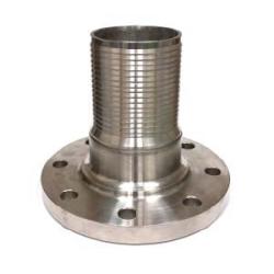 CNFL-150CR-S Crimplok Combination Nipple, 1-1/2 in Flanged x 1-1/2 in Hose Barbed, Steel