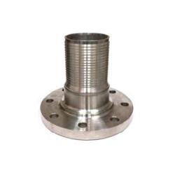 CNFL-150CR-SS316 Crimplok Combination Nipple, 1-1/2 in Flanged x 1-1/2 in Hose Barbed, Stainless Steel