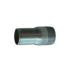 CNT-400CS-SP Heavy-Duty Crimplok Combination Nipple, 4 in MIP x 4 in Barbed, Steel
