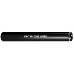 CWB-050-200-100 Contractor's Water Discharge Hose, 100 ft L, 200 psi, Rubber Tube, Black