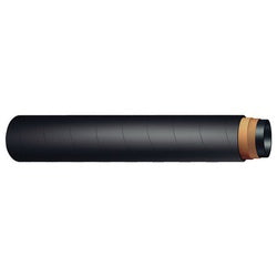 CWB-500 Contractor's Water Discharge Hose, 100 ft L, 75 psi, Rubber Tube, Black
