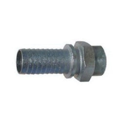 GJM-200-DP High Pressure Stem, 2 in MIP x 2 in Barb, Iron, Plated