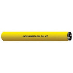 JACK-075-50 General Purpose Jackhammer Air Hose, 50 ft L, 300 psi, Yellow