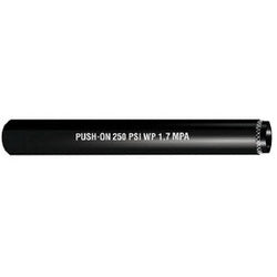 PON-025-B General Purpose Push-On Hose, 700 ft L, 250 psi, Nitrile Rubber Tube, Black