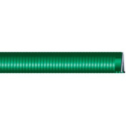 SATO-100 Water Suction Hose, 100 ft L, PVC Tube, Saturn Olive Green