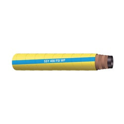SSY-300 Super Service Air Hose, 100 ft L, 400 psi, Rubber Tube, Yellow