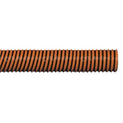 SPIRATUBE TDHS Series TDHS-800 Air Handling Ducting Hose with Orange Vinyl Scuff-Strip, 25 ft L, 12 psi