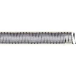 Wirevac Series WIRE-050 Food-Grade Hose, 100 ft L, 250 psi, PVC Tube, Clear