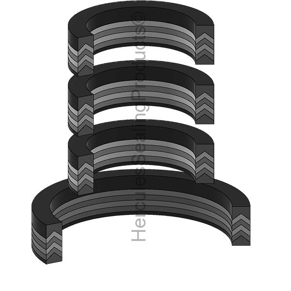 CH-47 Char-Lynn Vee Packing and Wiper Set 4 - 7 Vee Set & Wiper